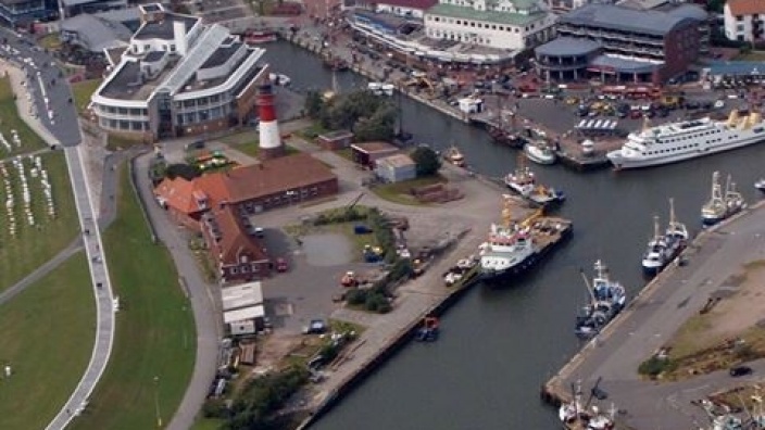Hafenansicht Hafenbecken I ( Museumshafen )